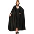 Siyah Renk Yakalı Halloween Pelerini 120 cm