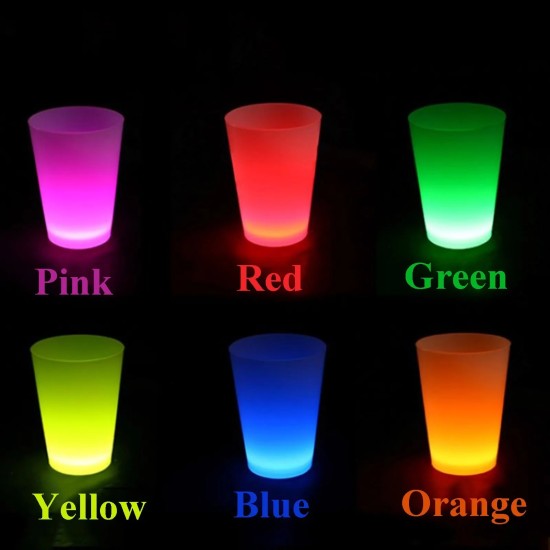 Glow Partisi Bardakları 6 Renk 6 Adet Glow Partisi Bardakları 6 Renk 6 Adet