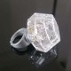 Kristal Tasarımlı Led Işıklı Gümüş Yüzük Kristal Tasarımlı Led Işıklı Gümüş Yüzük