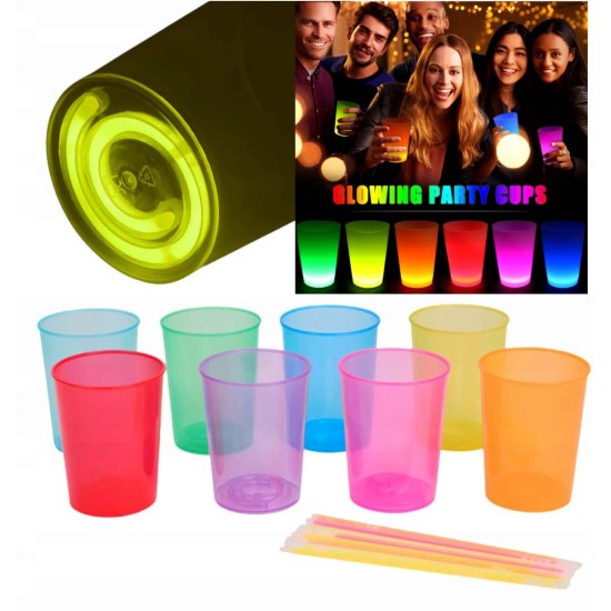 Karanlıkta Yanan Mega Glow Bardaklar 8 Adet Karanlıkta Yanan Mega Glow Bardaklar 8 Adet