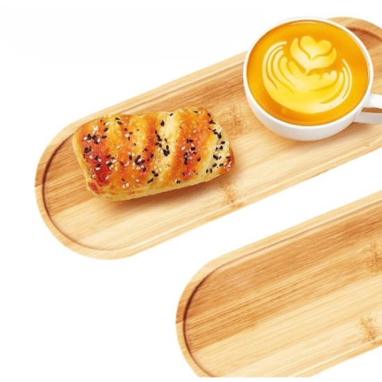 3'lü Bambu Oval Sunum Tabağı Seti 3'lü Bambu Oval Sunum Tabağı Seti