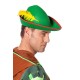 Yeşil Renk Robin Hood Şapkası Sarı Tüylü Yeşil Renk Robin Hood Şapkası Sarı Tüylü