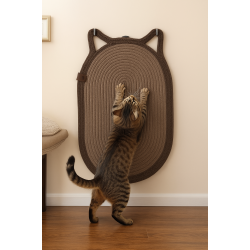 Mikopet Dekoratif Kedi Kulaklı Tırmalama Paspası