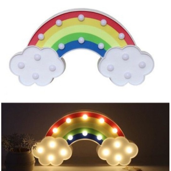 Led Işıklı Gökkuşağı Gece Lambası Led Işıklı Gökkuşağı Gece Lambası