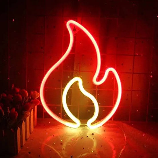 Duvara Asmalı Neon Alev LED Duvara Asmalı Neon Alev LED