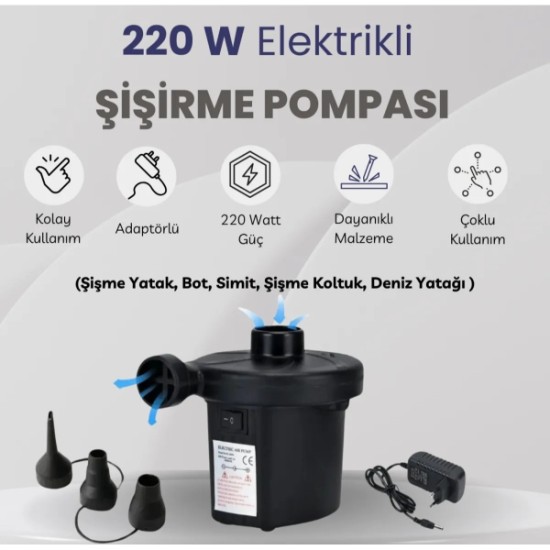 İki Yönlü Elektrikli Hava Pompası İki Yönlü Elektrikli Hava Pompası