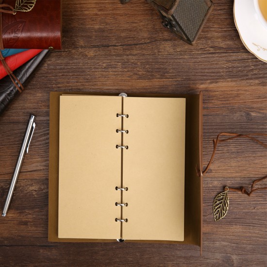 Deri Yaprak Desenli Çizgisiz Defter Deri Yaprak Desenli Çizgisiz Defter