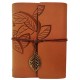 Deri Yaprak Desenli Defter Deri Yaprak Desenli Defter