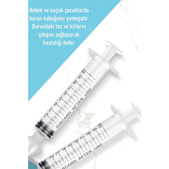 2'li Bebek Burun Temizleme Şırıngası 2'li Bebek Burun Temizleme Şırıngası