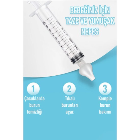 2'li Bebek Burun Temizleme Şırıngası 2'li Bebek Burun Temizleme Şırıngası