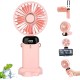 USB Şarjlı Taşınabilir Katlanabilir El Fanı Pembe Renk USB Şarjlı Taşınabilir Katlanabilir El Fanı Pembe Renk