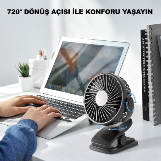 Masaüstü Şarjlı Klipsli Portatif Fan Masaüstü Şarjlı Klipsli Portatif Fan