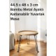 Bambu Metal Ayaklı Katlanabilir Yuvarlak Masa - 44.5 x 48 x 3 cm Bambu Metal Ayaklı Katlanabilir Yuvarlak Masa - 44.5 x 48 x 3 cm