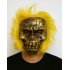 Wild Skull - Bakır Kafatası Sarı Saçlı İskelet Maske