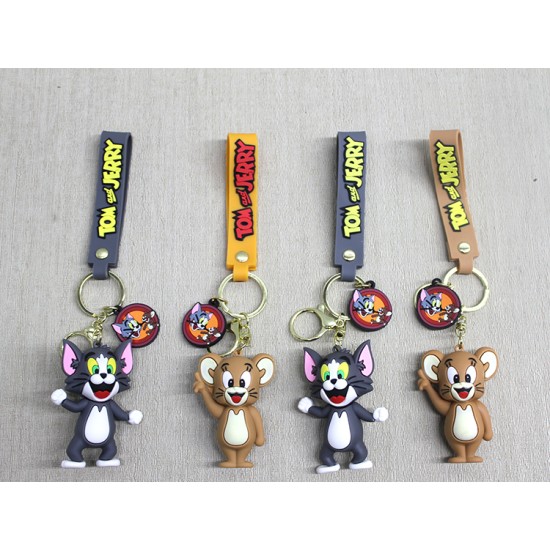 Tom Ve Jerry Silikon Anahtarlık Tom Ve Jerry Silikon Anahtarlık