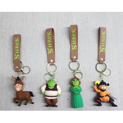 Shrek Karışık Karakterler Silikon Anahtarlık