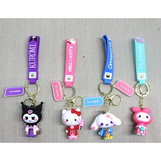 Silikon Kuromi, Hello Kitty, My Melody Anahtarlık Silikon Kuromi, Hello Kitty, My Melody Anahtarlık