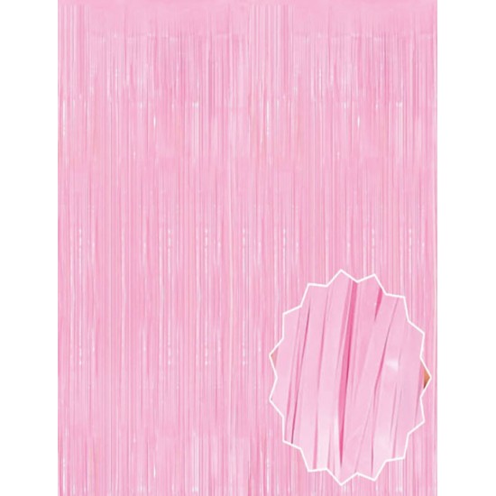 Soft Pembe Püsküllü Kapı Perdesi Soft Pembe Püsküllü Kapı Perdesi