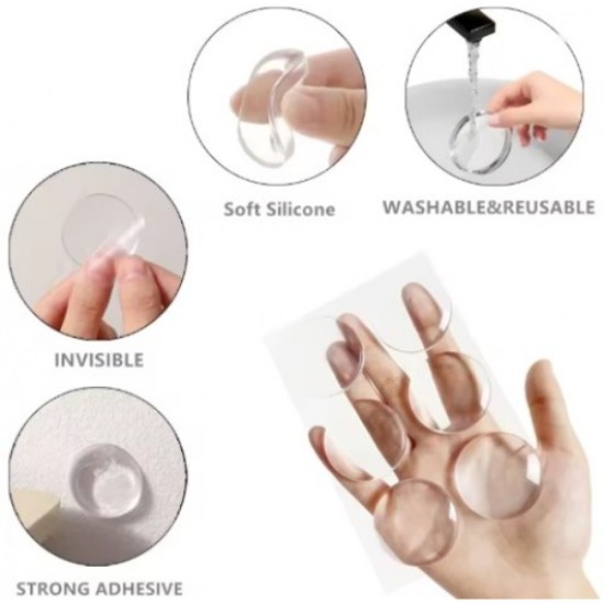 Şeffaf Silikon Mobilya ve Kapı Durdurucu Darbe Pedi 4'lü Set Şeffaf Silikon Mobilya ve Kapı Durdurucu Darbe Pedi 4'lü Set