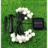 Solar 5m 28 Led Top RGB Siyah Kablolu