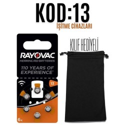 Engithalat Rayovac KOD:13 İşitme Cihazı Pili Kılıfında 6 lı Set