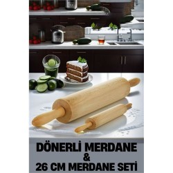 Engithalat Kendinden Dönerli Merdane 2 li SET Fabelle Design