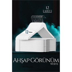 Engithalat Beyaz Ahşap Görünüm 12 li Askı Seti Schönbuch Design