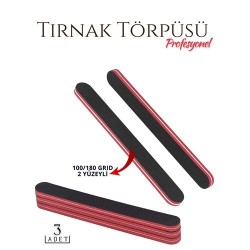 Engithalat Manikür Pedikür Tırnak Törpüsü 100/180 Grid Profesyonel 3 Adet