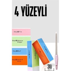 Engithalat 4 Yüzeyli Törpü ve Parlatma Blok Sünger 3 lü Set