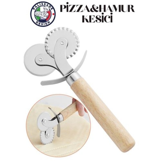 Engithalat Hamur ve Pizza Kesici Çelik Palissade Design Engithalat Hamur ve Pizza Kesici Çelik Palissade Design