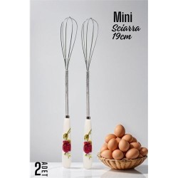 Engithalat Sciarra Mini Çırpıcı Seramik Saplı 2 Adet