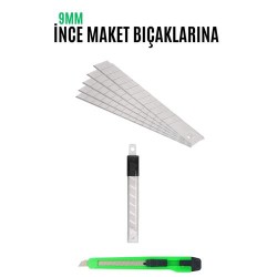 Engithalat Maket Bıçak Yedeği 10 Adet 9 mm Küçük Boy için