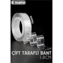 Engithalat 8 Metre Çift Taraflı Yapıştırıcı Bant Çivisiz Montaj