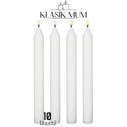 Engithalat 10 Adet Klasik Mum Seti