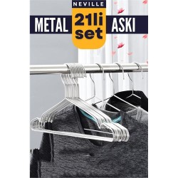 Engithalat Neville 21 Adet Metal Askı Seti