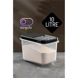 Engithalat Insignia Erzak Bakliyat Saklama Kutusu 10 lt ANTRASİT
