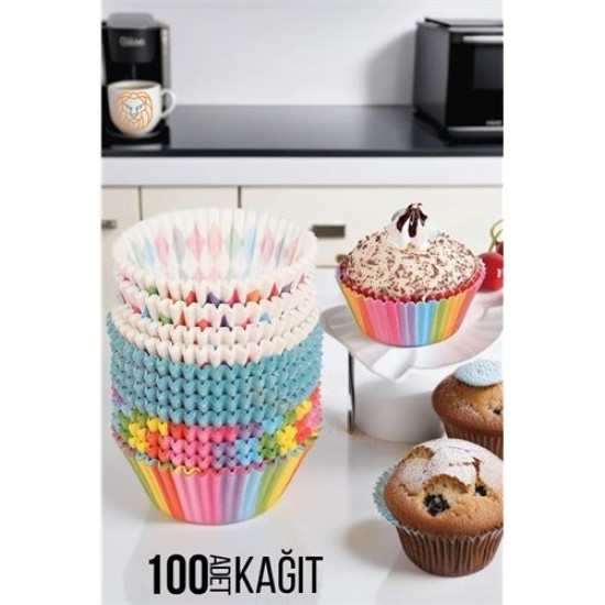 ModaCar Muffin Kalıbı 100 Adet Paolelli ModaCar Muffin Kalıbı 100 Adet Paolelli