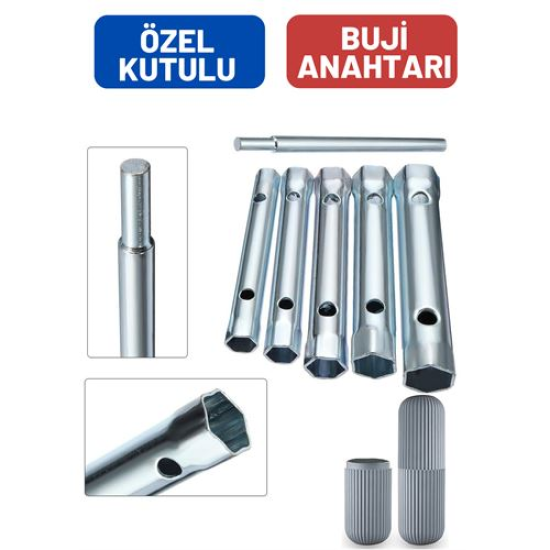 ModaCar Torklu 5 Ebat Buji Sökme Takma Anahtarı Kutulu Set ModaCar Torklu 5 Ebat Buji Sökme Takma Anahtarı Kutulu Set