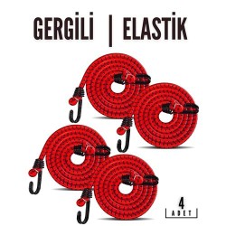 Engithalat Gergili Bagaj Lastiği 2 Kancalı 4 lü PAKET