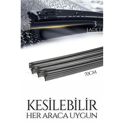 Engithalat Kesilebilir 70 cm Silecek Lastiği 3 lü set