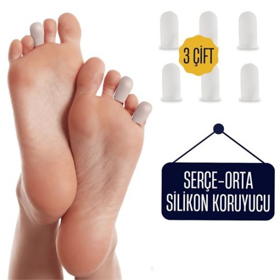 ModaCar 6 ADET Serçe Parmak İçin Silikon Koruyucu ModaCar 6 ADET Serçe Parmak İçin Silikon Koruyucu
