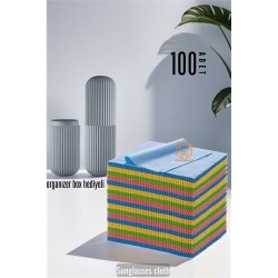 Engithalat 100 AD Promosyonluk Gözlük Silme Bezi Organizer Box Hediyeli