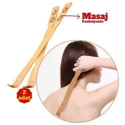 Engithalat Masajlı Ahşap Hanımeli Sırt Kaşıma Aparatı