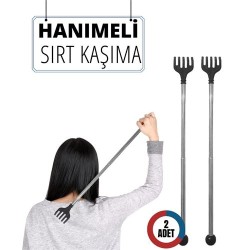 Engithalat 2 Lİ Hanımeli Metal Sırt Kaşıma Aparatı