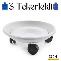 Engithalat Tekerlekli Damacana ve Tüp Altlığı Beyaz