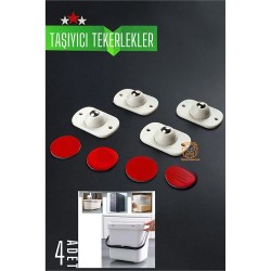 Engithalat Bilyeli Mini Taşıyıcı Tekerlek Seti  360D Yapışkanlı
