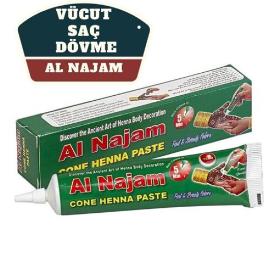 ModaCar Al Najam Kırmızı Vücut Saç Dövme Hint Kınası ModaCar Al Najam Kırmızı Vücut Saç Dövme Hint Kınası