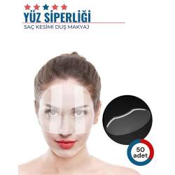 Engithalat 50 Adet Saç Kesimi Duş Makyaj Yüz Koruma Siperliği