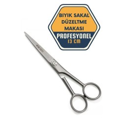 Engithalat Berber Kuaför Kesim Bıyık Sakal Düzeltme Makası 13.5 cm