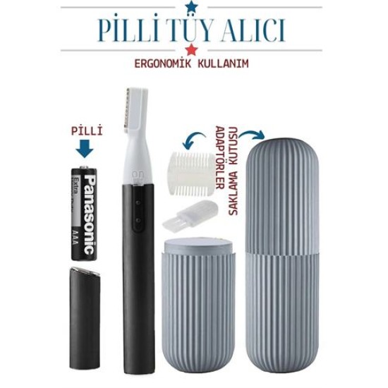 ModaCar Burun Kulak Kıl Temizleyici Kutulu Pilli Set ModaCar Burun Kulak Kıl Temizleyici Kutulu Pilli Set